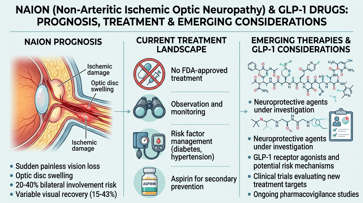 NAION vision loss prognosis and treatment options for GLP-1 drug patients